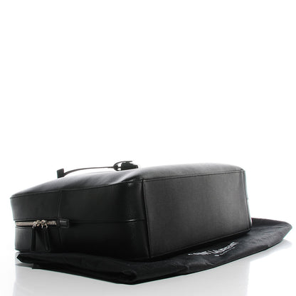 Saint Laurent Grain de Poudre Classic Museum Large Briefcase Black 4 of 9