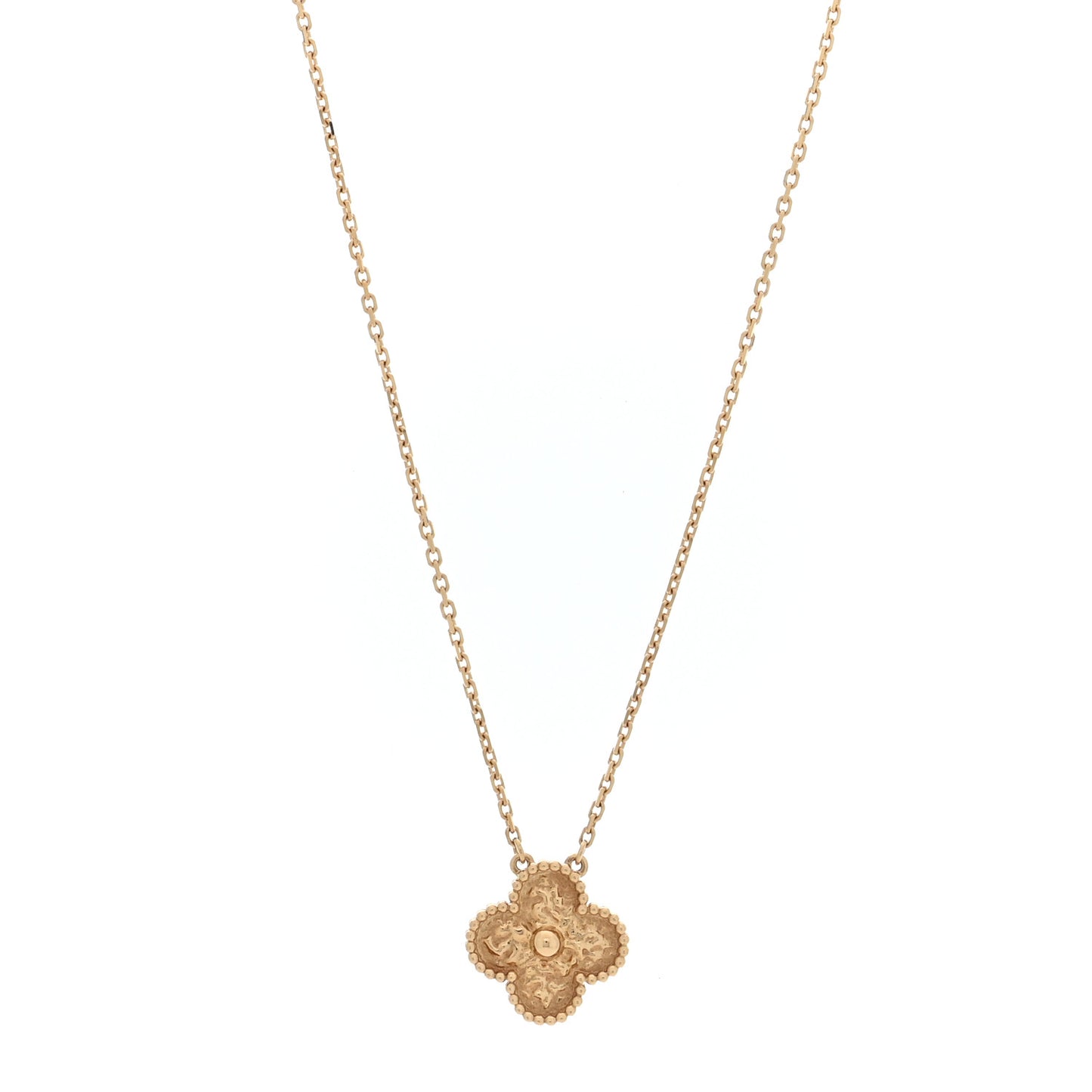 18K Yellow Gold Vintage Alhambra Pendant Necklace