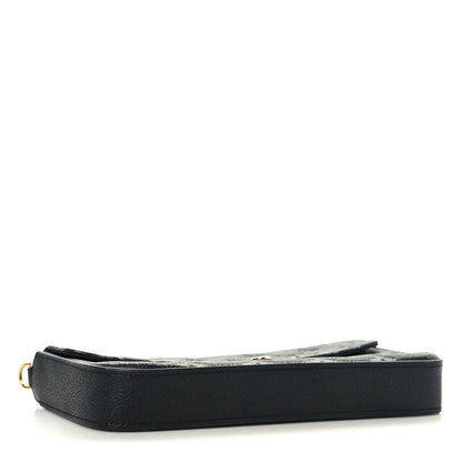 Louis Vuitton Empreinte Pochette Felicie Chain Wallet Black 4 of 9