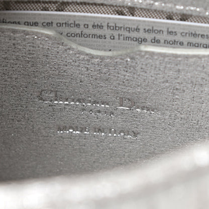 Christian Dior Metallic Nubuck Cannage Nano Lady Dior Silver 6 of 9