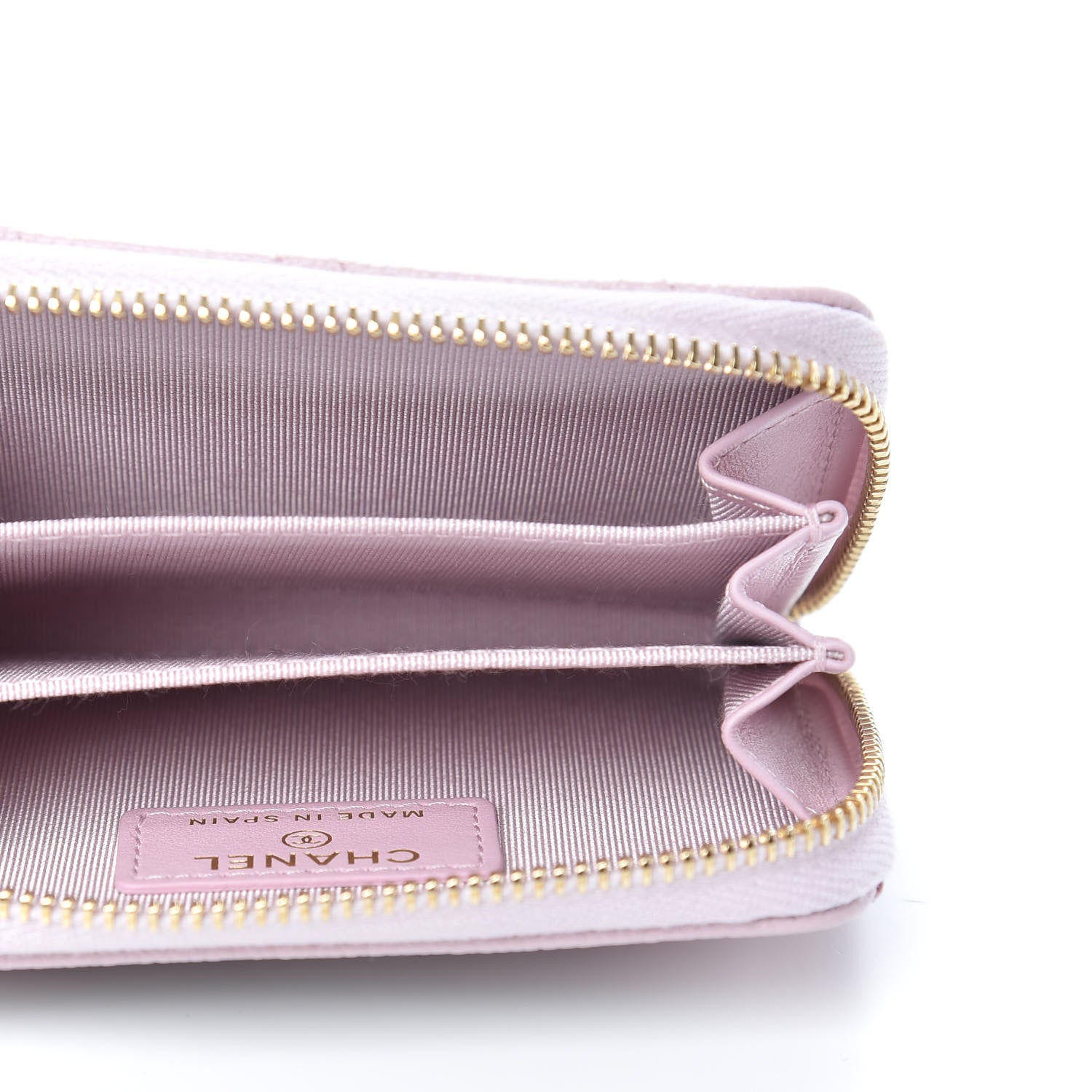 Chanel Caviar Quilted Zip Coin Purse Light Pink 5 of 8
