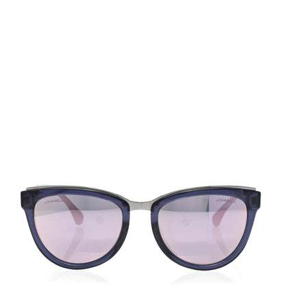 Chanel Lambskin Chain Sunglasses 5361-Q Blue 2 of 8