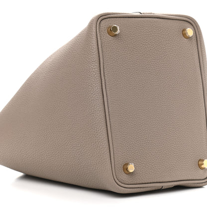 Hermes Taurillon Maurice Picotin Lock 18 PM Gris Asphalte 9 of 11