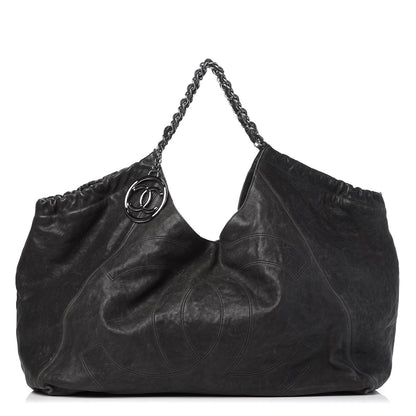 Chanel Distressed Caviar XL Coco Cabas Black 1 of 10