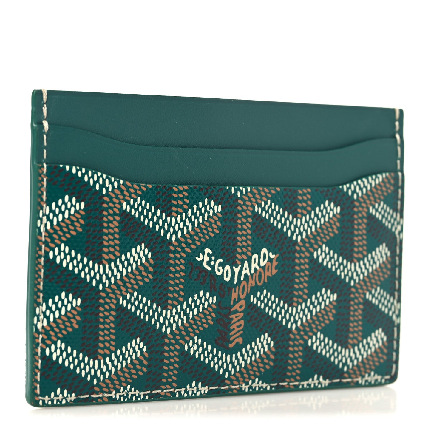 Goyardine Saint Sulpice Card Holder Green