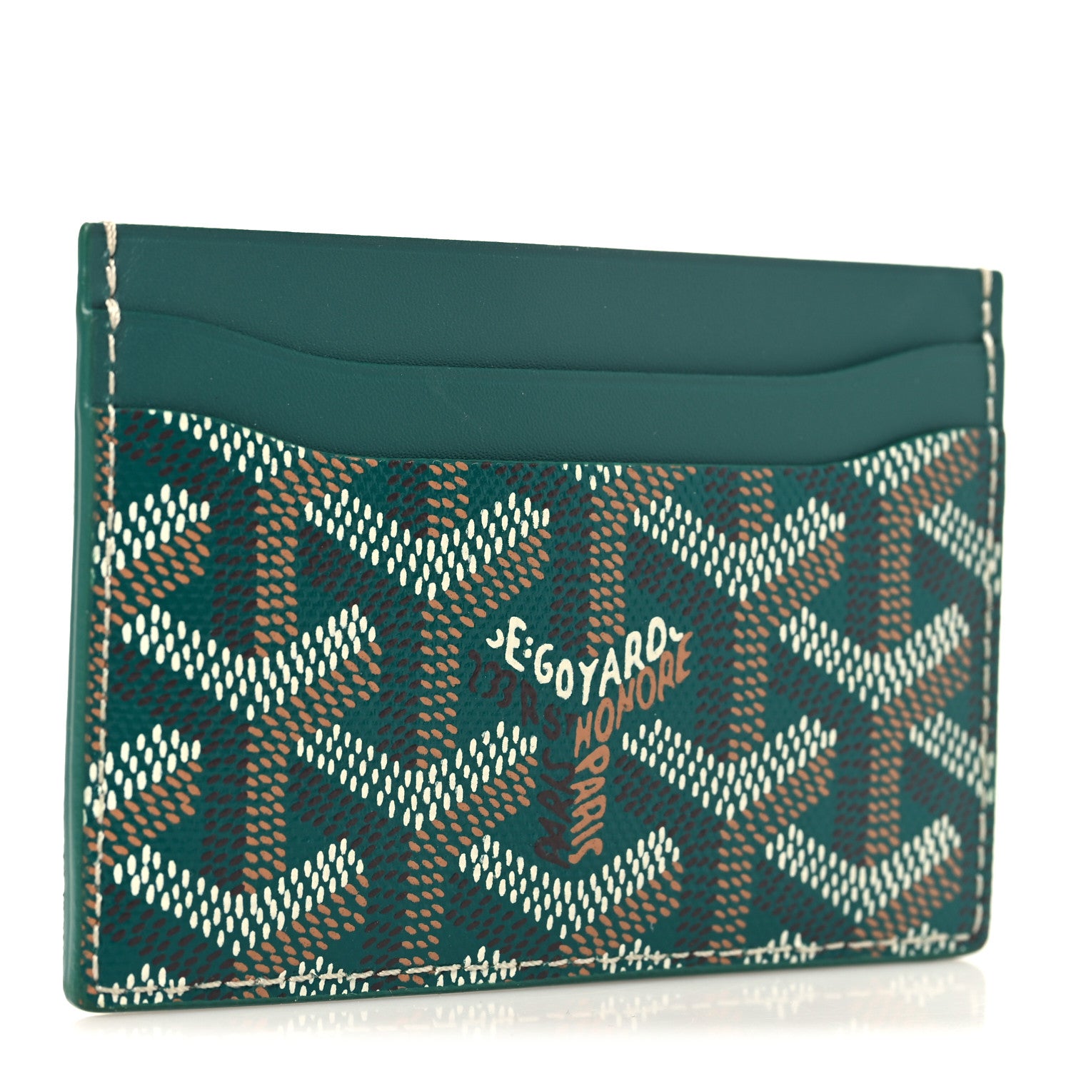 Goyard Goyardine Saint Sulpice Card Holder Green 3 of 7