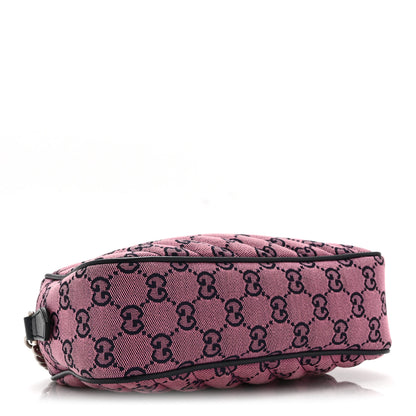 Gucci Monogram Multicolor Matelasse Diagonal Small GG Marmont Chain Shoulder Bag Pink Blue 4 of 11