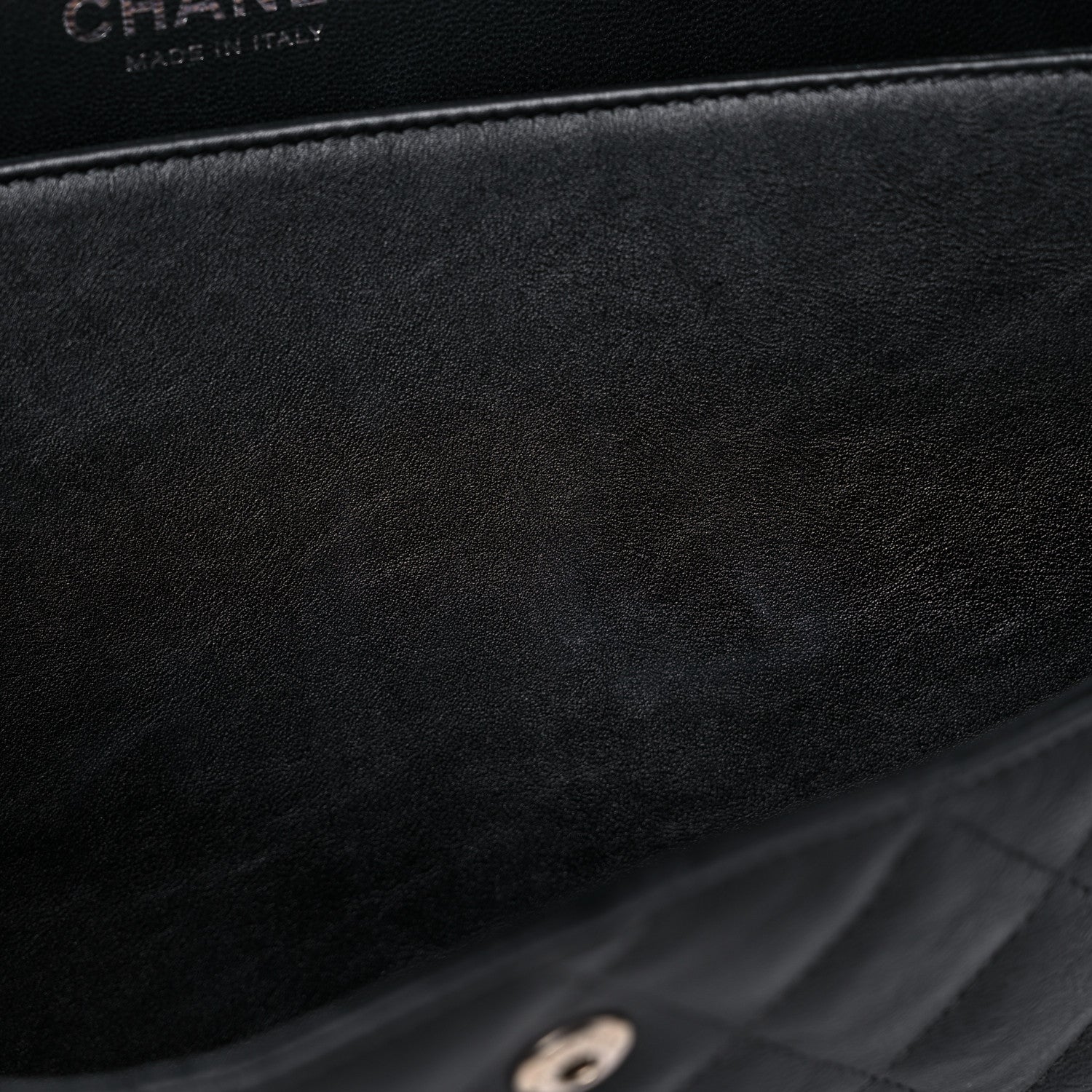 Chanel Crumpled Calfskin Quilted Jumbo Double Flap So Black 16 of 19