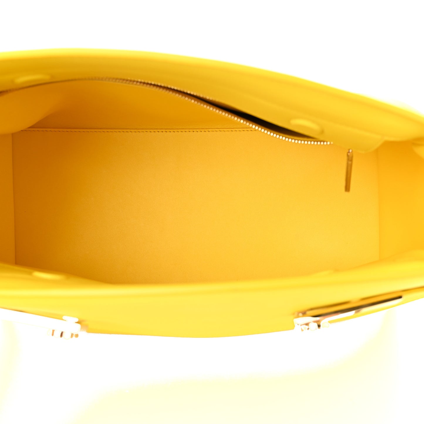 Calfskin Large Hug Pouch Yellow