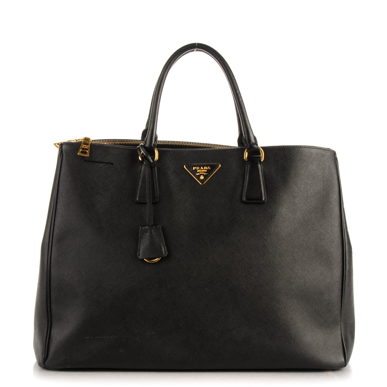 Prada Saffiano Lux Extra Large Galleria Double Zip Tote Black 1 of 9