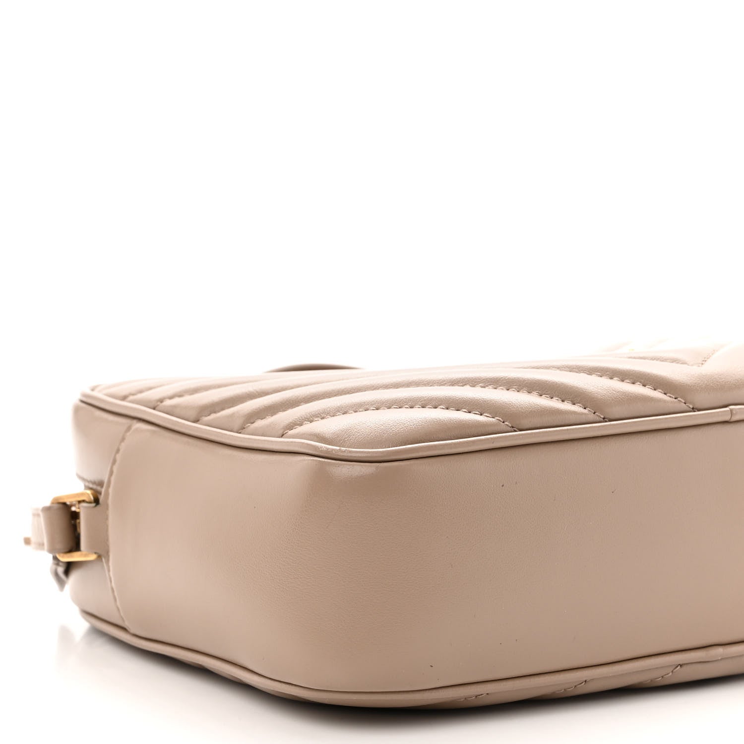Saint Laurent Calfskin Matelasse Monogram Lou Camera Bag Dark Beige 8 of 10