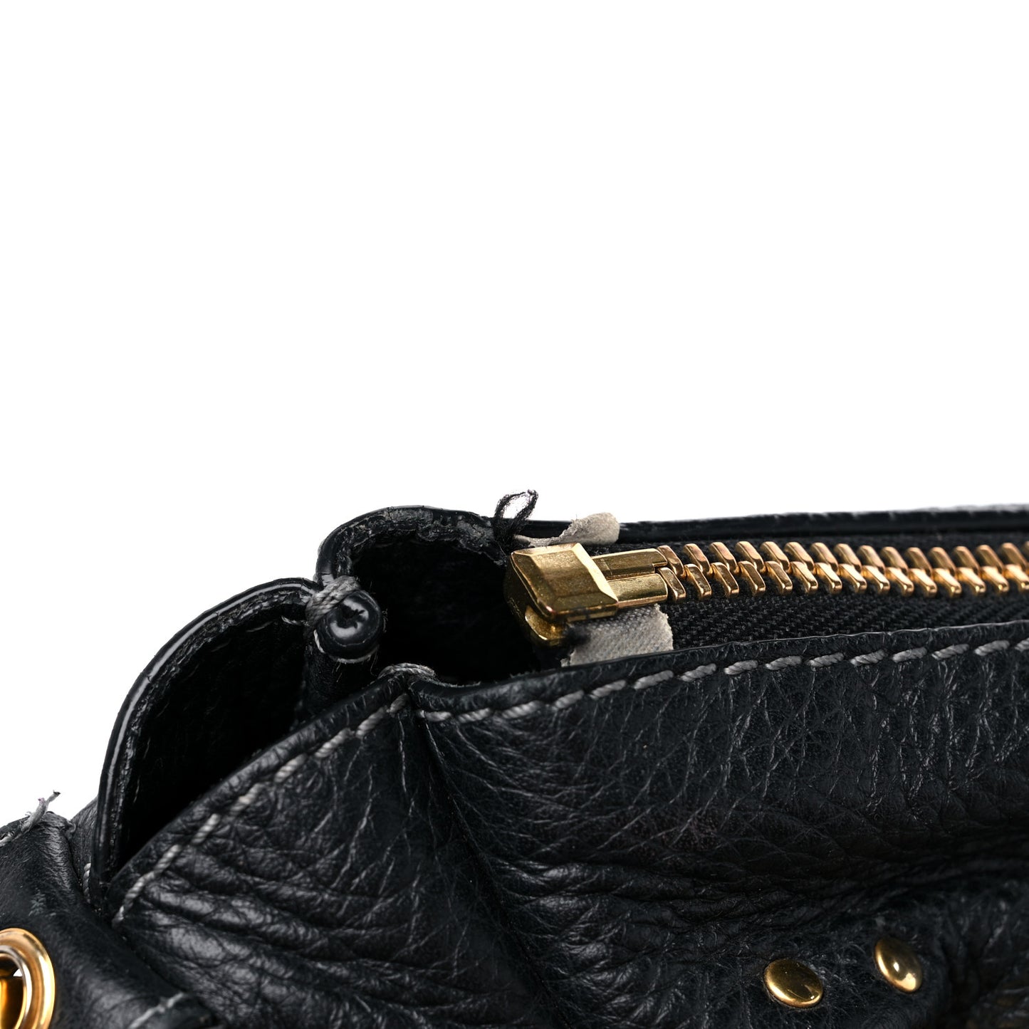 Calfskin Medium Marcie Satchel Black
