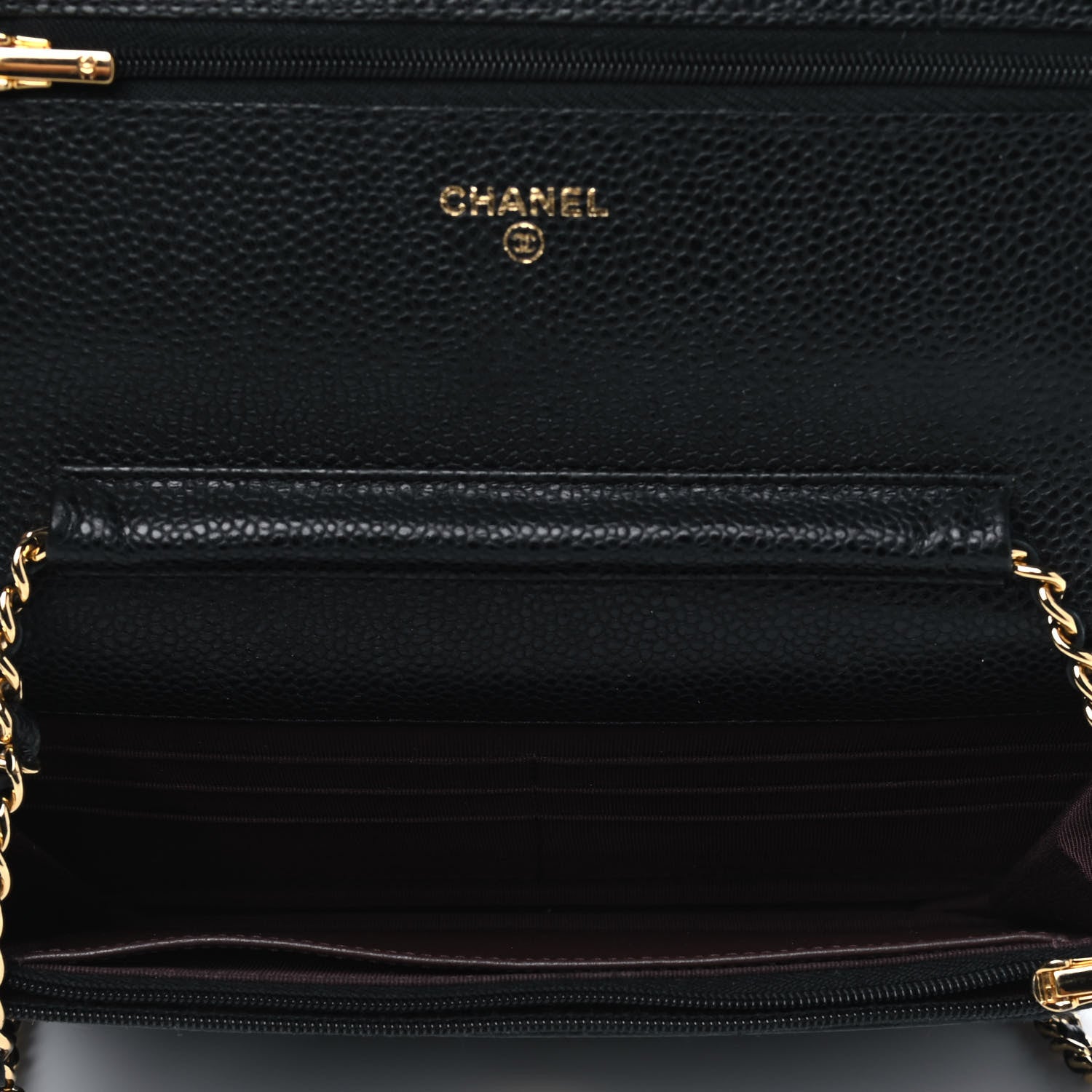 Chanel Caviar Quilted Wallet On Chain WOC Black 4 of 5