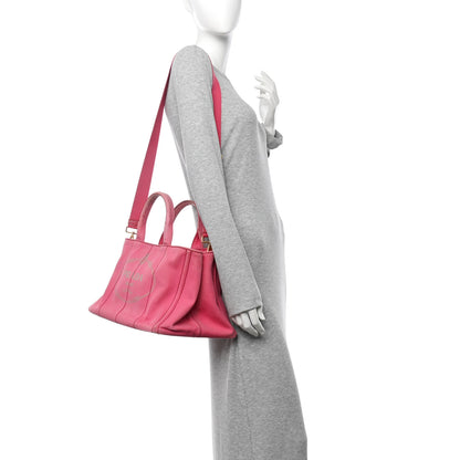 Prada Canapa Logo Tote Peonia 2 of 11