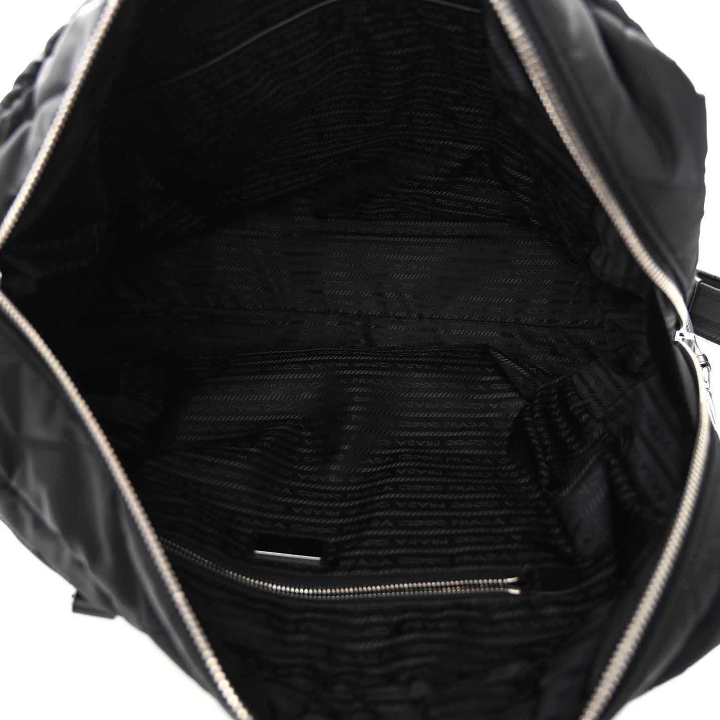 Tessuto Re-Nylon Triangle Padded Travel Black