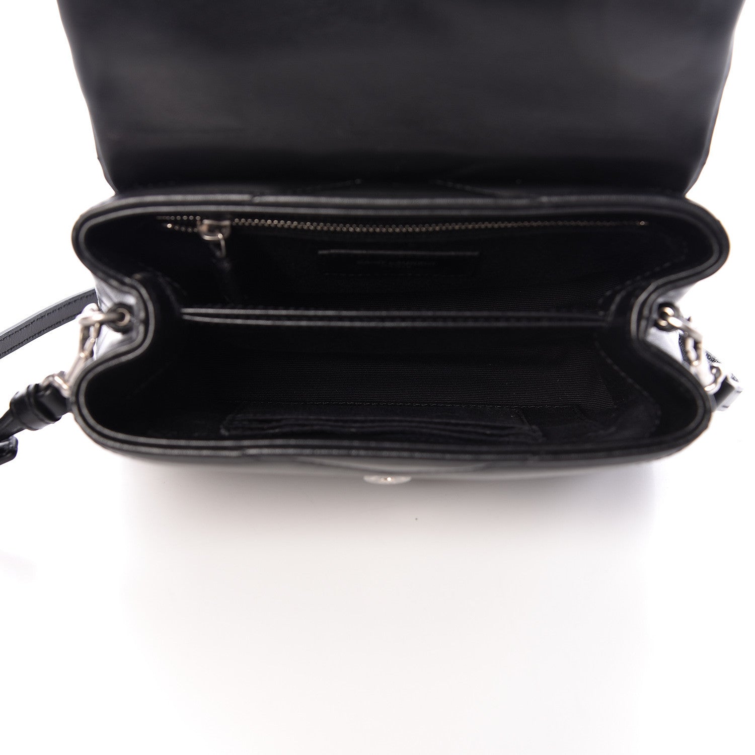 Saint Laurent Calfskin Y Quilted Monogram Toy Loulou Crossbody Bag Black 5 of 11