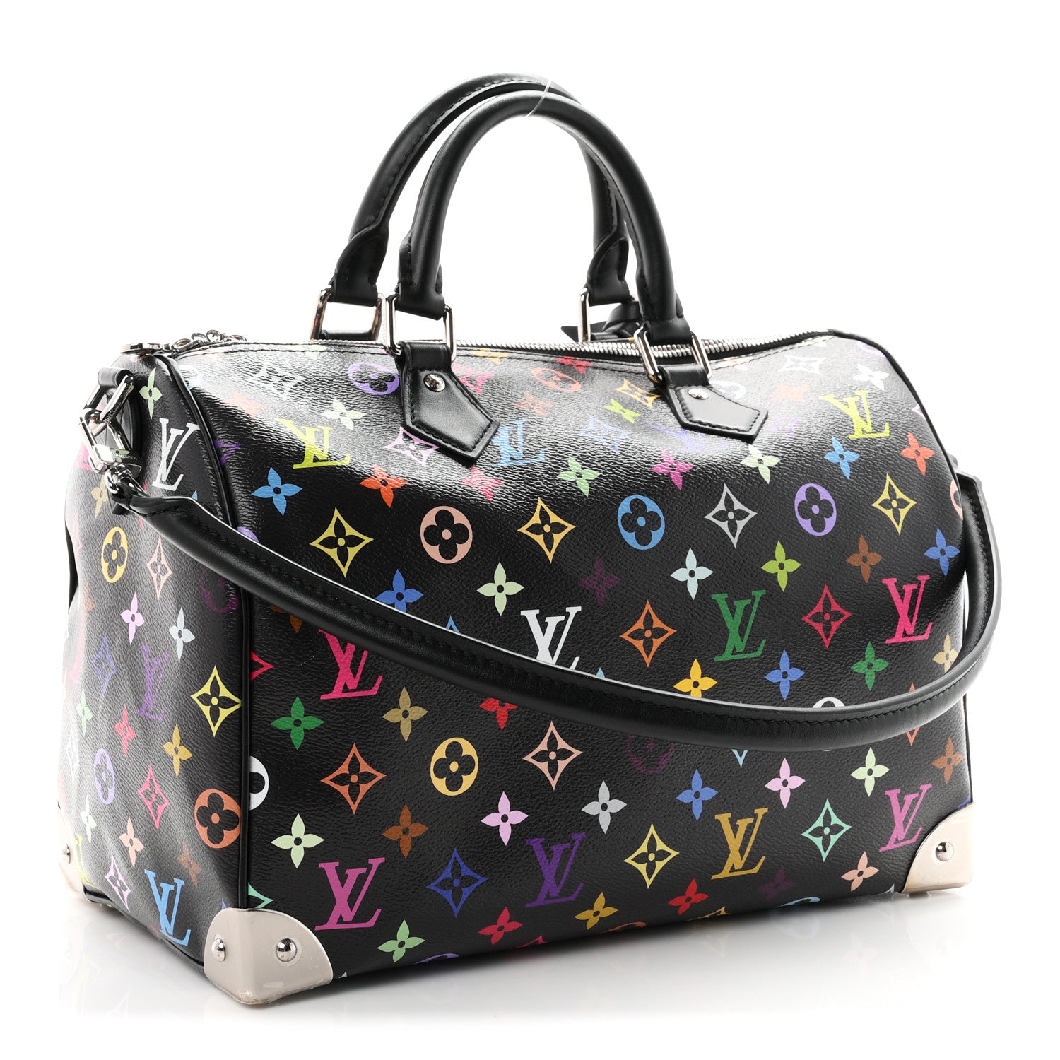 Louis Vuitton LV X TM Monogram Multicolor Speedy Soft 30 Black 3 of 9