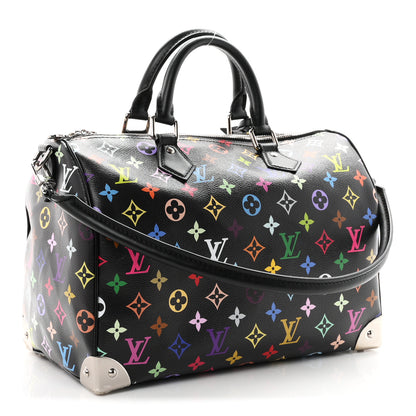 Louis Vuitton LV X TM Monogram Multicolor Speedy Soft 30 Black 3 of 9