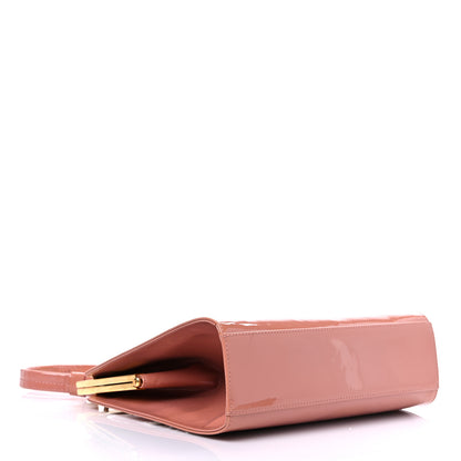 Mansur Gavriel Patent Calfskin Elegant Top Handle Bag Blush 4 of 8