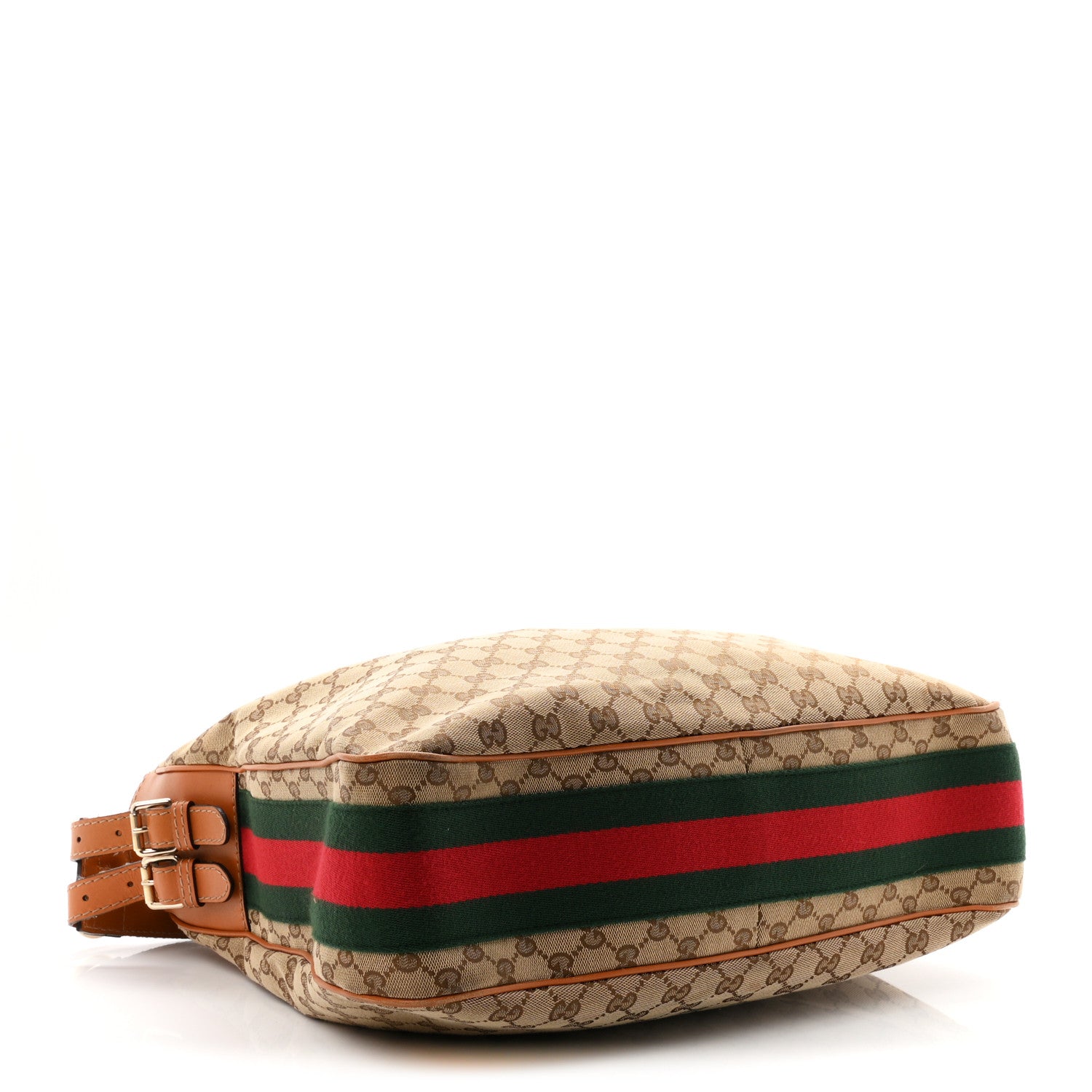 Gucci Monogram Medium Heritage Shoulder Bag Light Tobacco 3 of 10