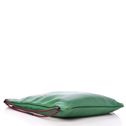 Gucci Calfskin Logo Drawstring Backpack Green 4 of 9