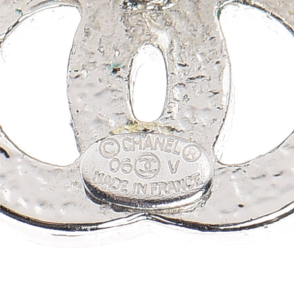 Chanel Crystal Mini Timeless CC Earrings Silver 4 of 5