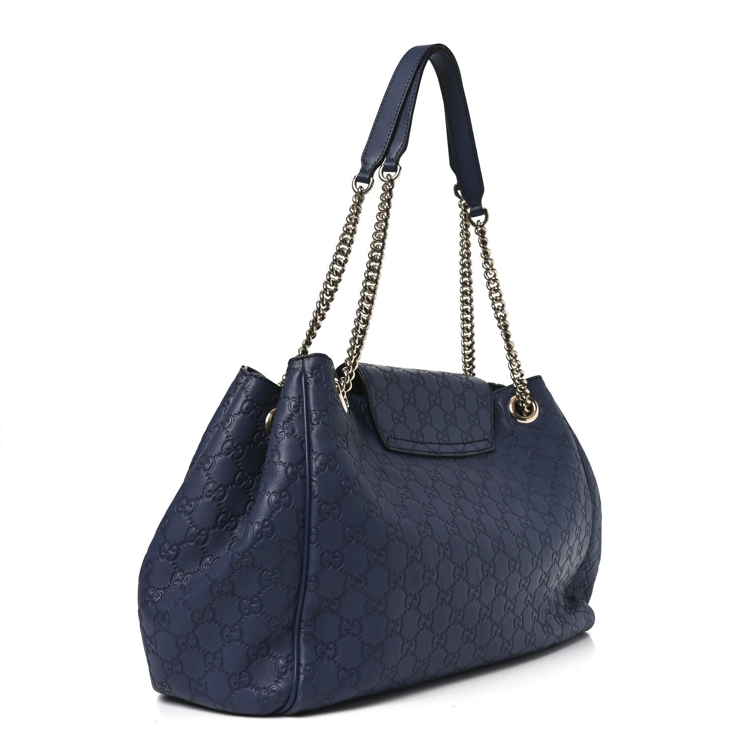 Gucci Guccissima Medium Emily Hobo Blue 3 of 10