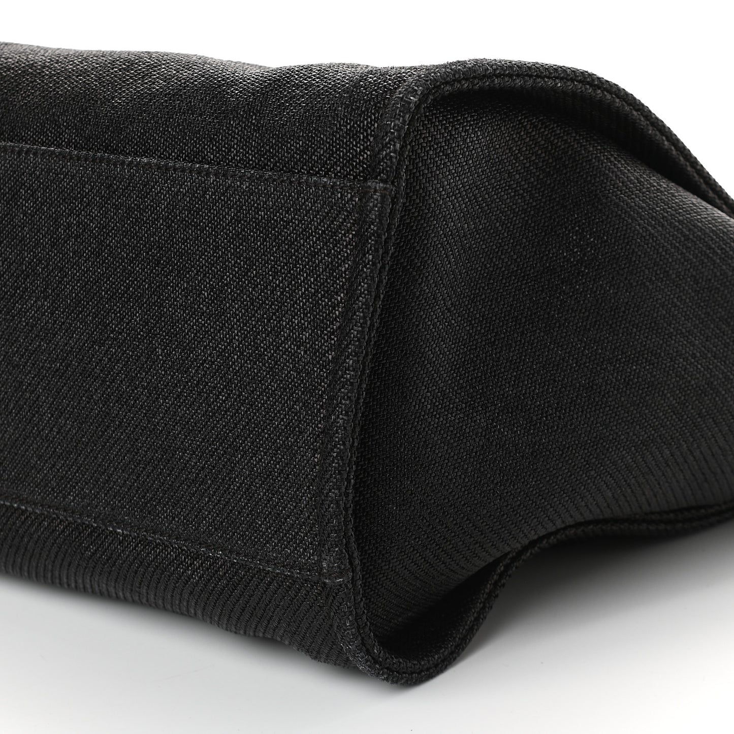 Canvas Medium Deauville Tote Black White
