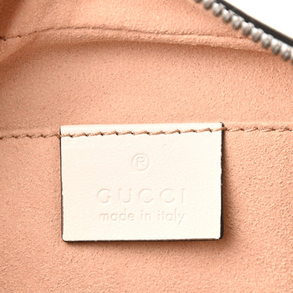 Gucci Calfskin Matelasse Small GG Marmont Chain Shoulder Bag White 6 of 10