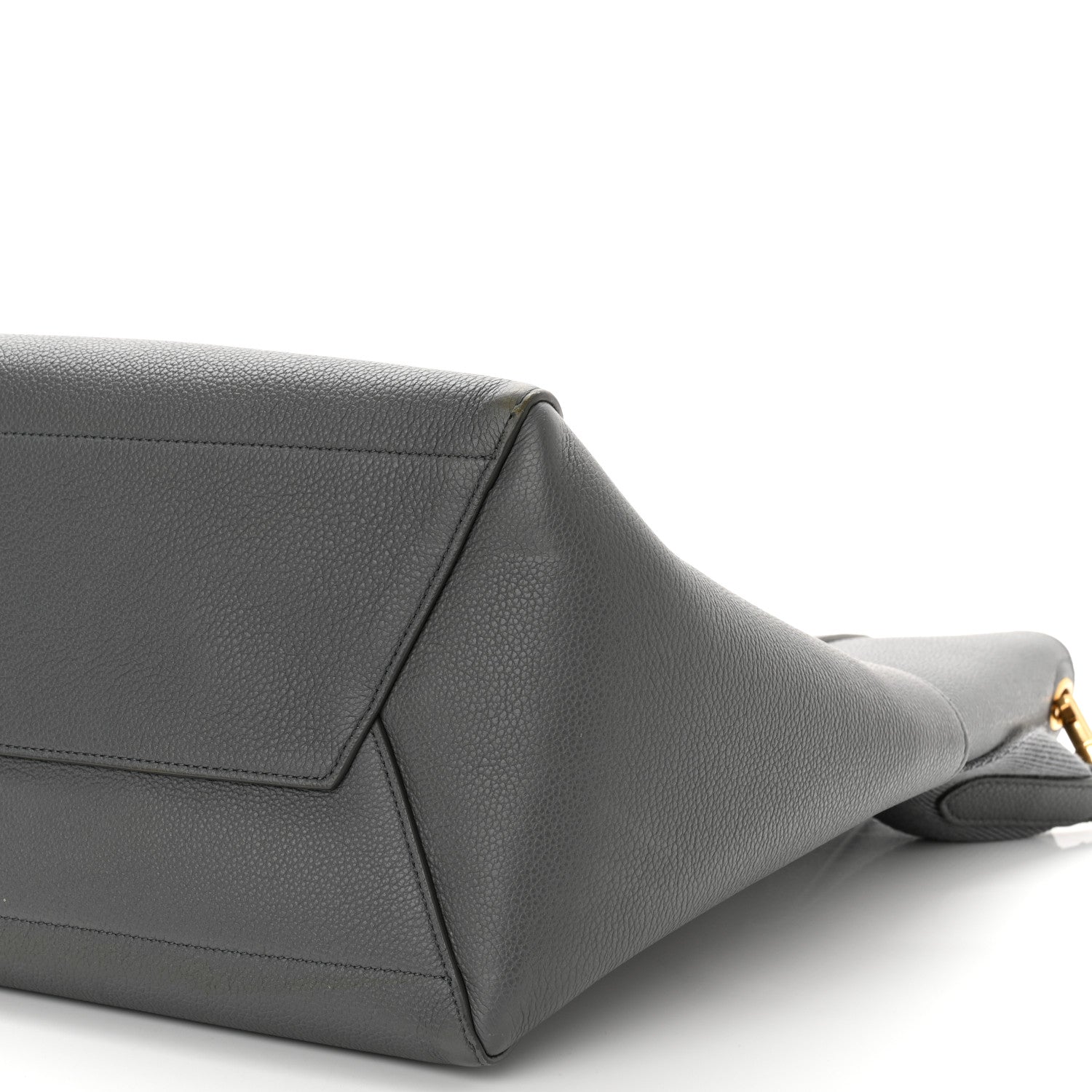 Celine Soft Grained Calfskin Sangle Bucket Bag Kohl 9 of 9