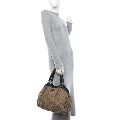 Gucci Monogram Shoulder Bag Dark Brown 2 of 12