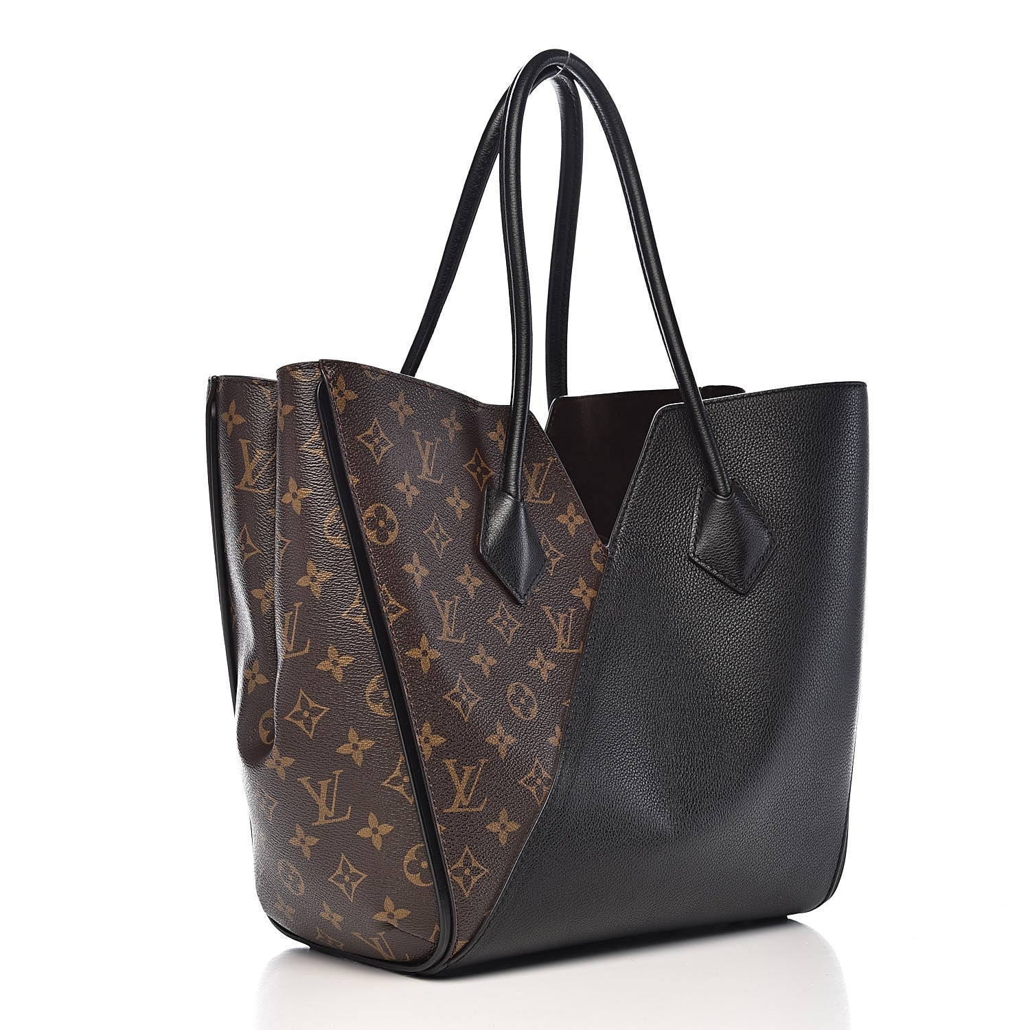 Louis Vuitton Calfskin Monogram Kimono Tote Black 3 of 13