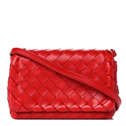 Bottega Veneta Nappa Intrecciato Mini Crossbody Red 1 of 11