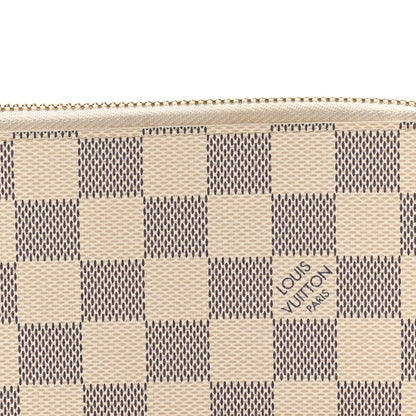 Louis Vuitton Damier Azur Clemence Wallet Rose Ballerine 7 of 8