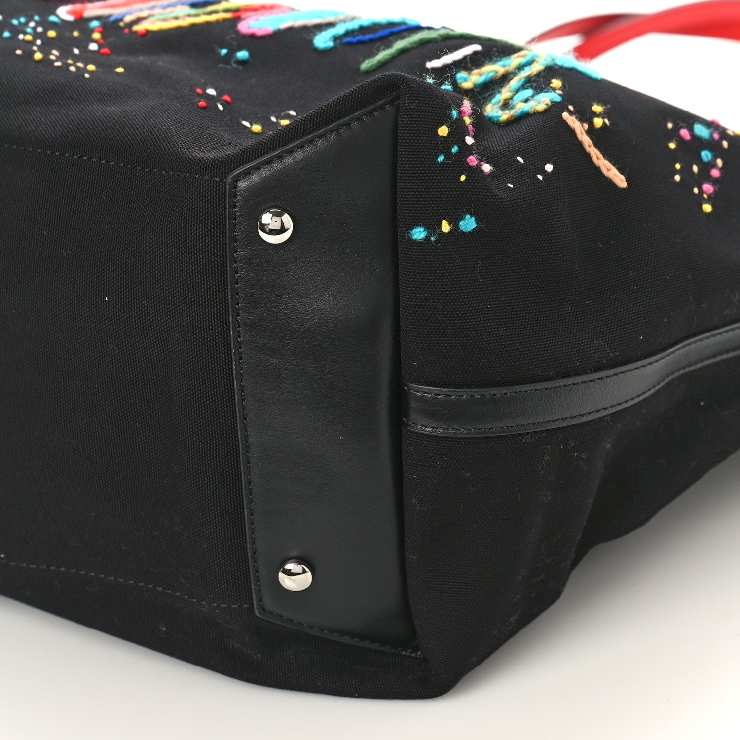 Christian Louboutin Canvas Frangibus Starlight Tote Black 8 of 8