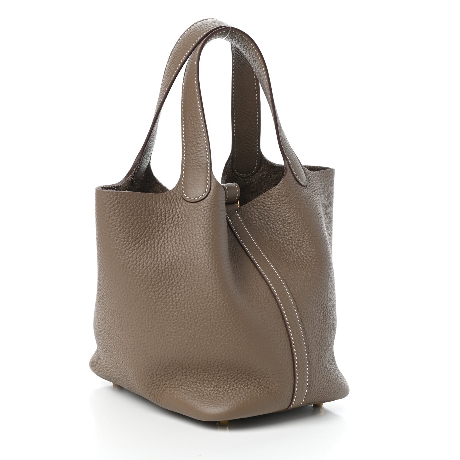 Hermes Taurillon Clemence Picotin Lock 18 PM Etoupe 3 of 10