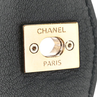 Chanel Goatskin Quilted Coco Curve Flap Messenger Flap Black 7 of 12