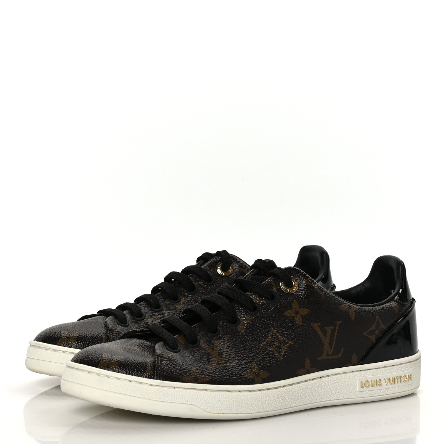 Louis Vuitton Patent Monogram Frontrow Sneakers 37.5 3 of 7