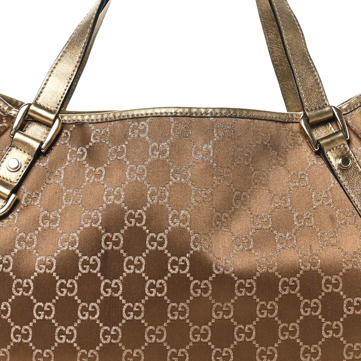 Satin Monogram Medium Abbey Shoulder Bag Bronze