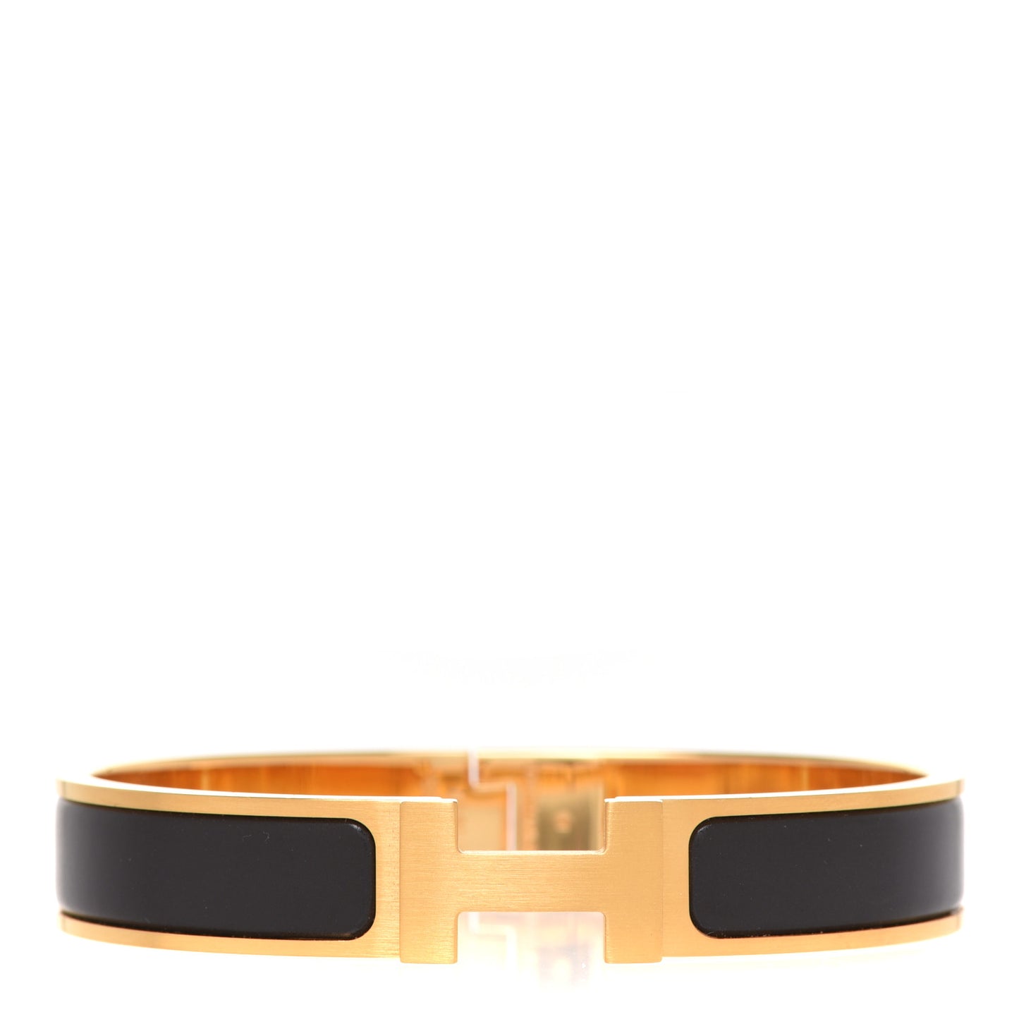 Matte Enamel Narrow Clic Clac HH Bracelet T5 Black