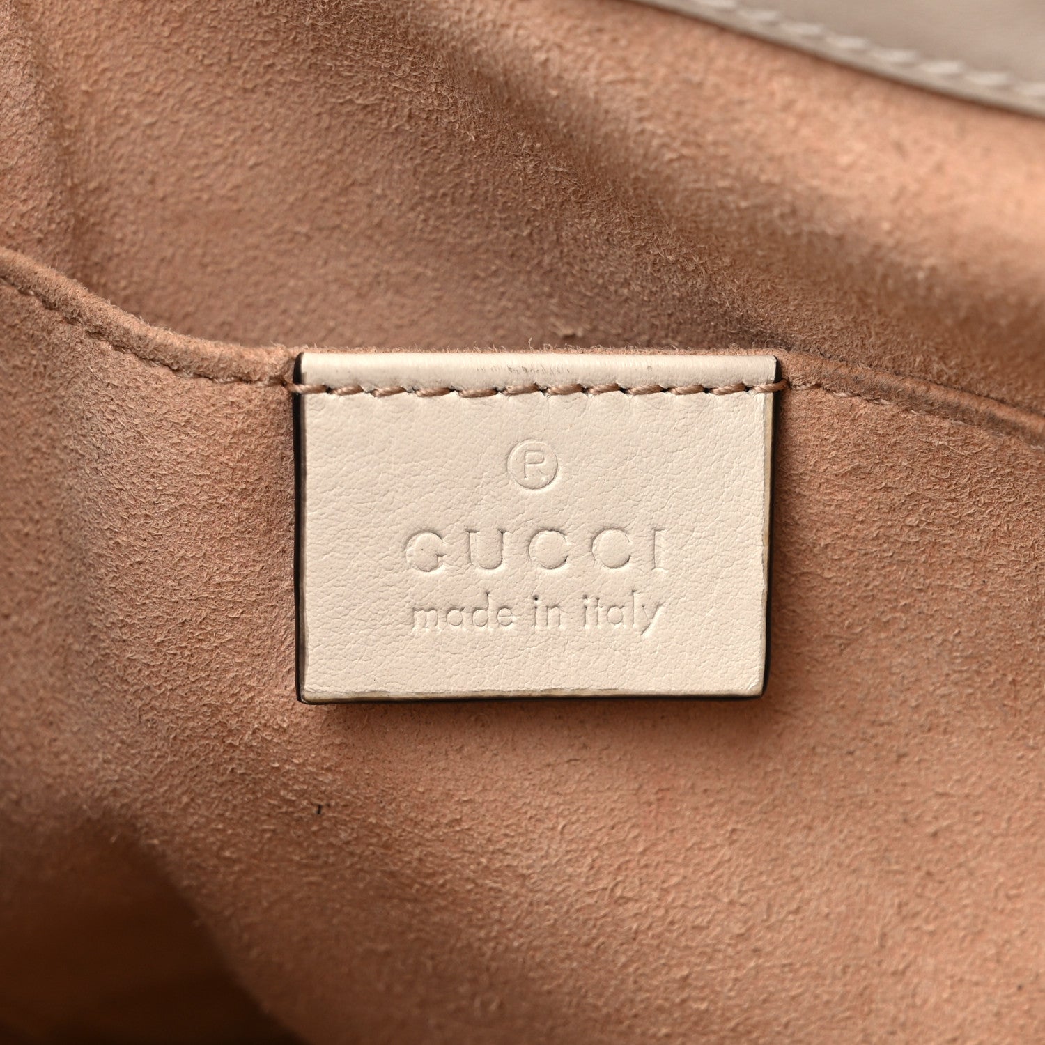 Gucci Calfskin Matelasse Sylvie Web GG Marmont Bucket Bag White 6 of 14