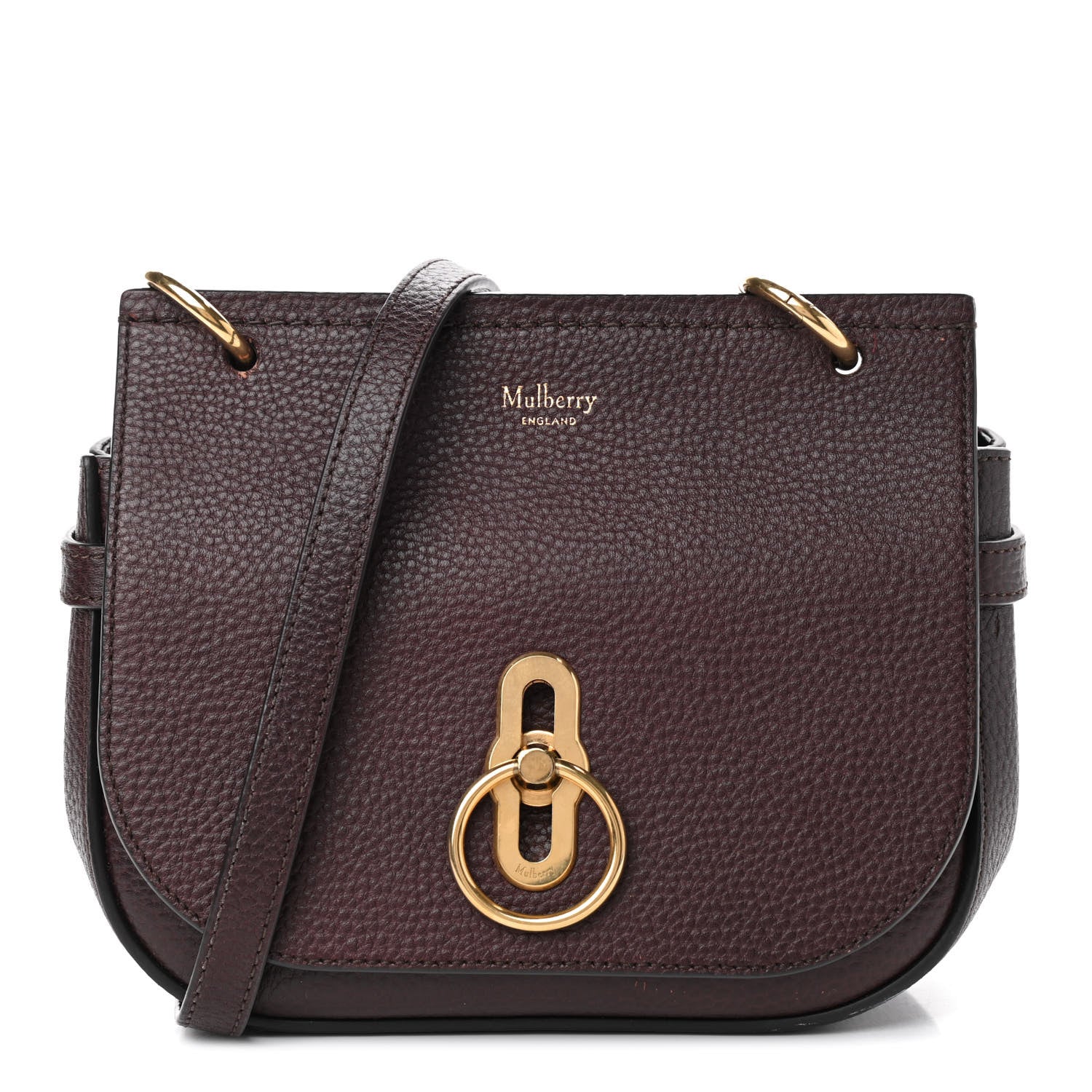 Mulberry Small Classic Grain Amberley Satchel Oxblood 1 of 8