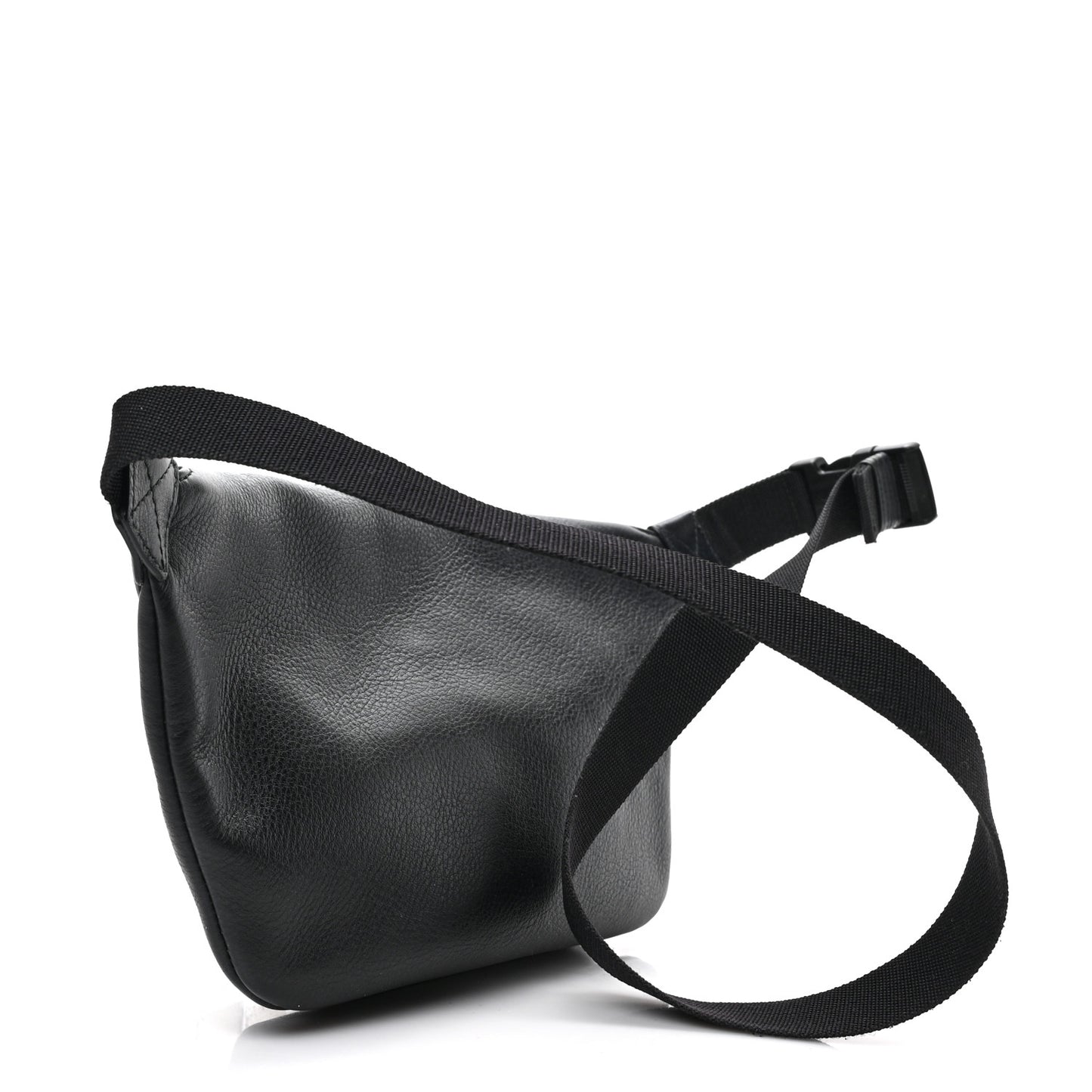 Smooth Calfskin Logo Everyday Beltpack XS Black White