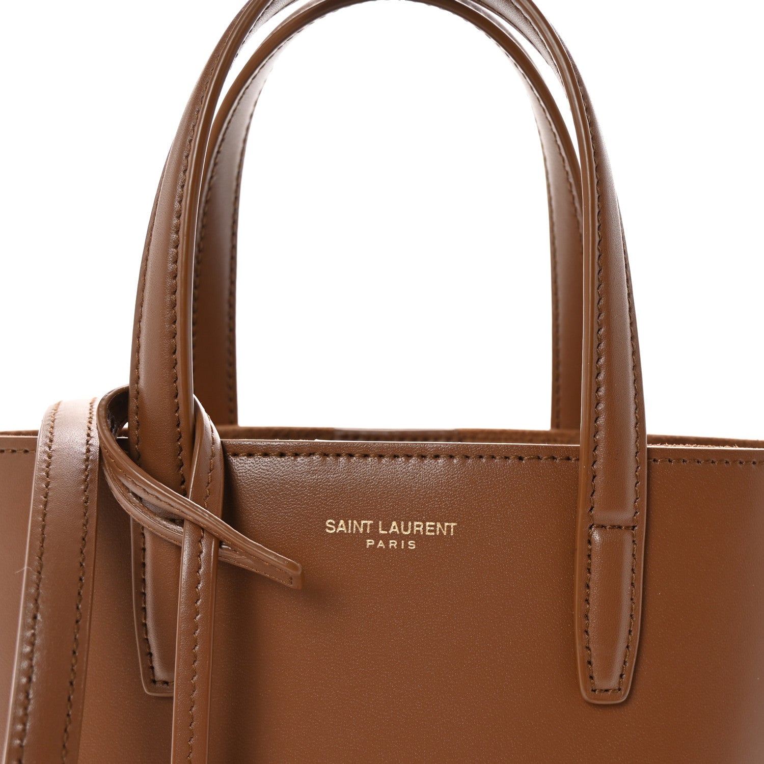 Saint Laurent Calfskin Mini Toy Shopping Tote Fox 8 of 10
