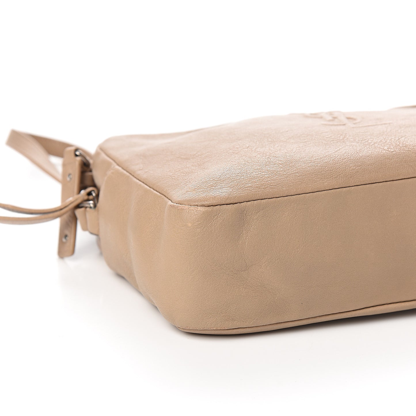 Lambskin Monogram Small Lou Camera Bag Dark Beige