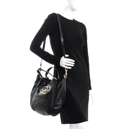 Gucci Calfskin Medium Britt Bag Black 2 of 10