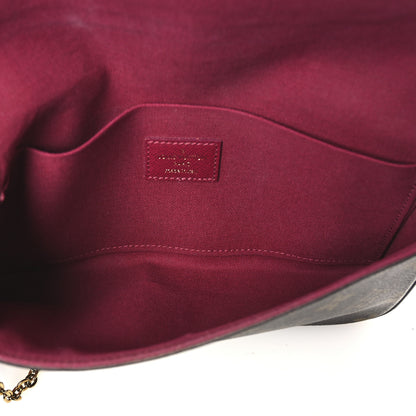 Louis Vuitton Monogram Pochette Felicie Chain Wallet Fuchsia 6 of 11