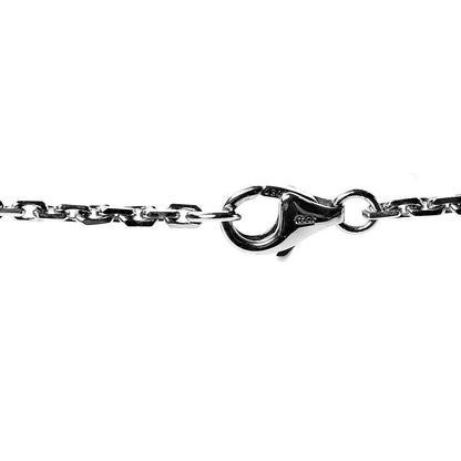 Cartier 18K White Gold 3 Diamonds LOVE Pendant Necklace 5 of 7