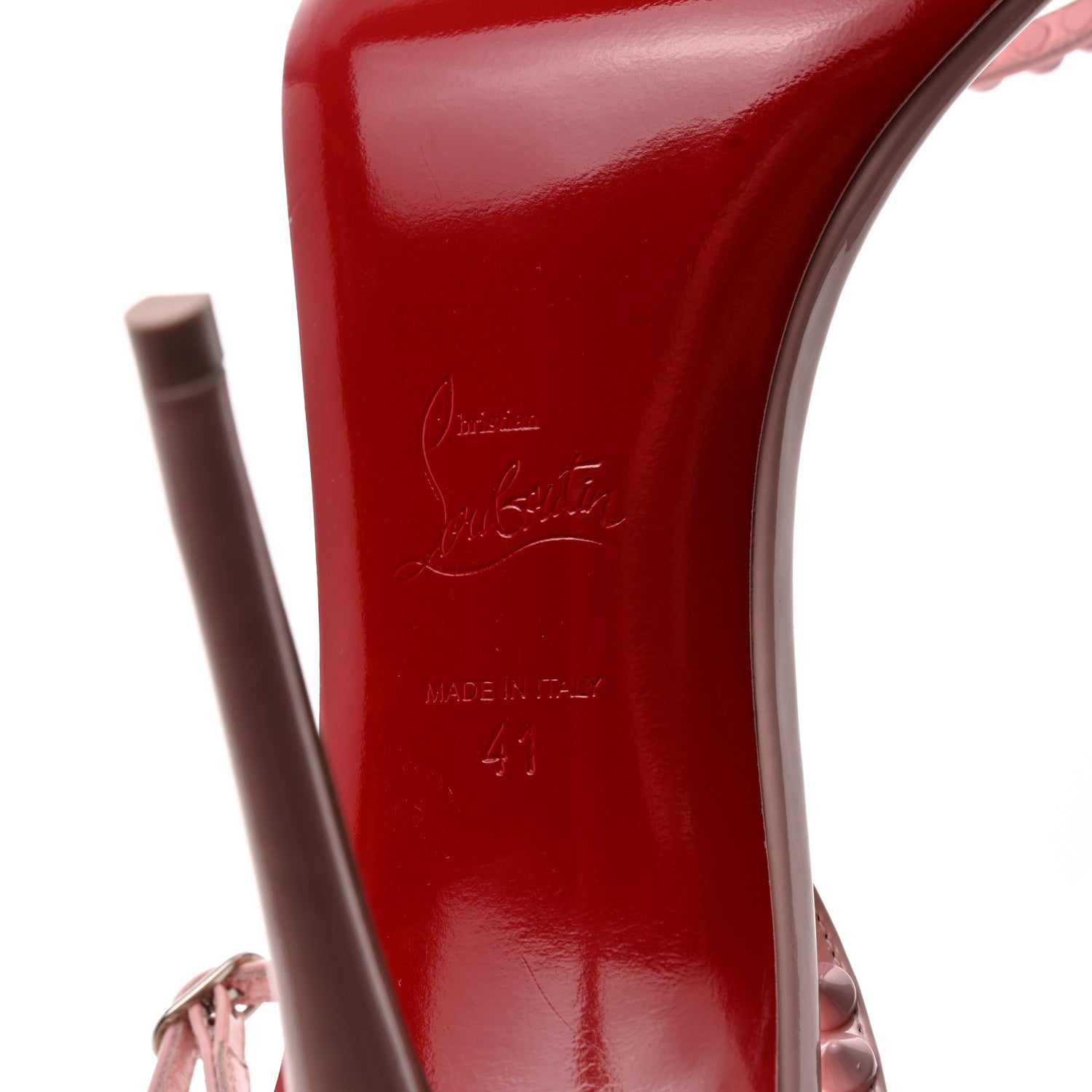 Christian Louboutin Patent So Me 100 Sandals 41 Rosy 6 of 8