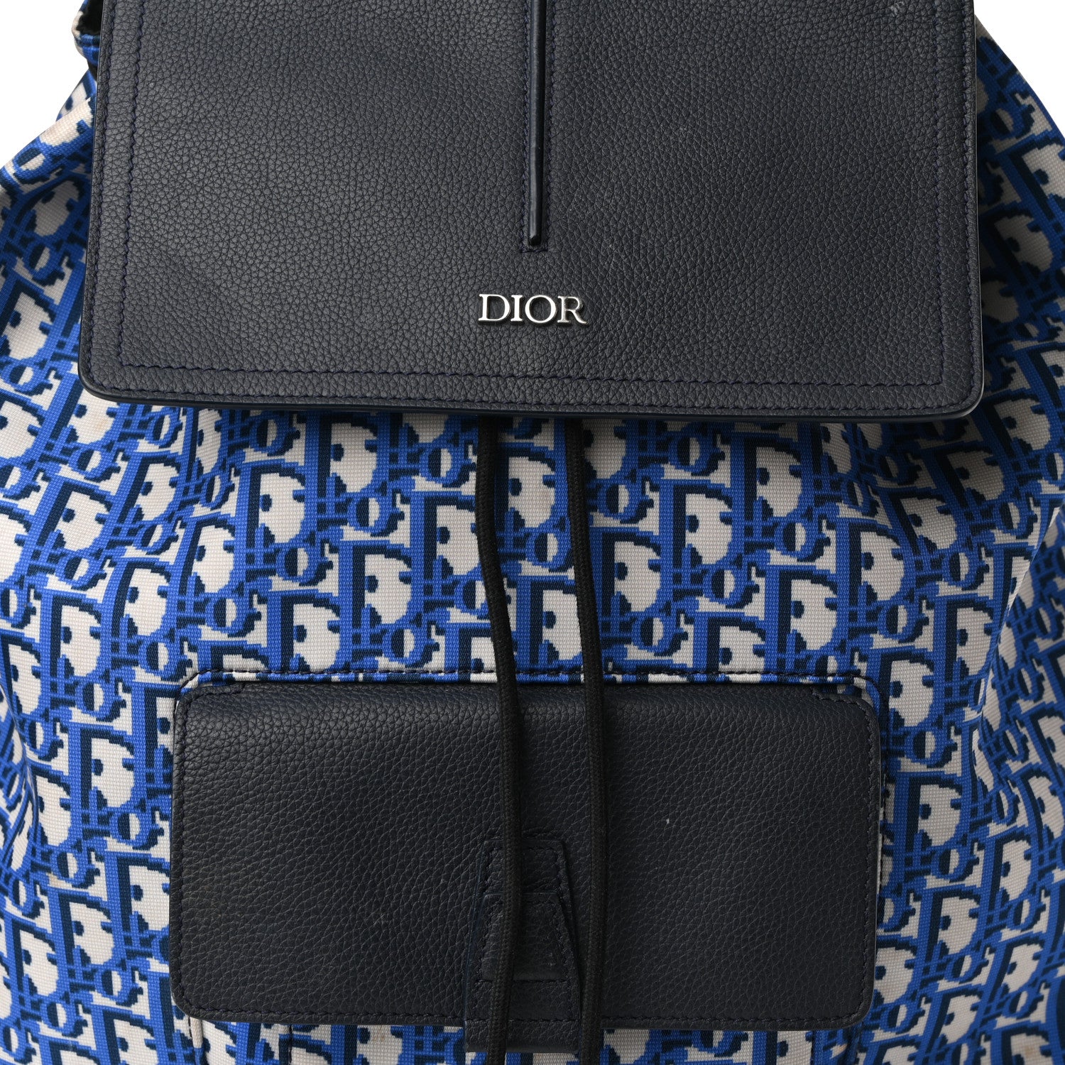 Christian Dior Technical Fabric Oblique Motion Backpack Light Blue 8 of 12